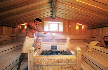 Aufguss in der Sauna der Badewelt