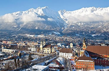 Blick auf die Stadt Innsbruck
