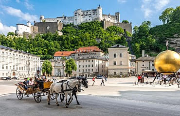 Rundfahrt mit dem Fiaker durch die Stadt Salzburg
