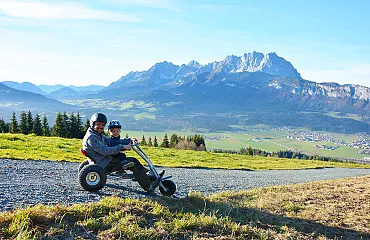 Mountaincart fahren auf dem Kitzbüheler Horn in St. Johann in Tirol