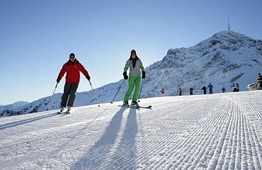 Skifahren am Kitzbühler Horn